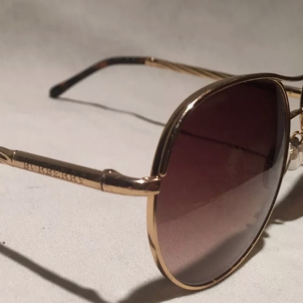 Burberry unisex sunglasses NWOT Brown/Tan - Picture 2 of 16